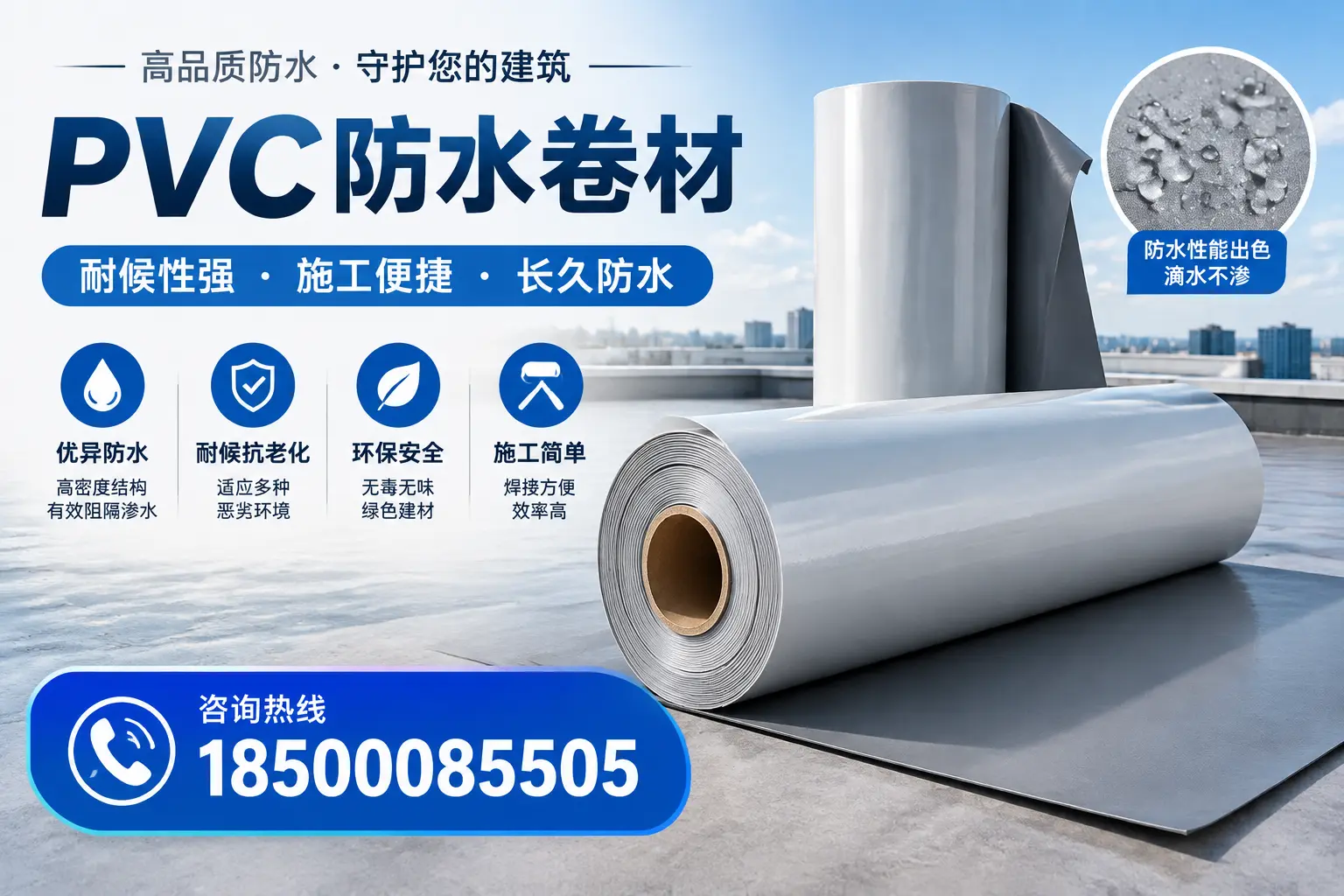 pvc防水卷材在周口的行业应用前景分析
